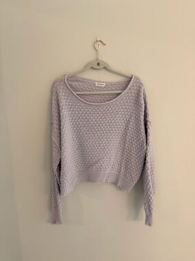 vestique Lavender Scoop Neck Knit Sweater